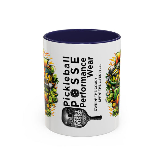 Pickleball Coffee Mug — “Drive for Show, Dink for Dough!” Accent Ceramic Mug (11/15oz)