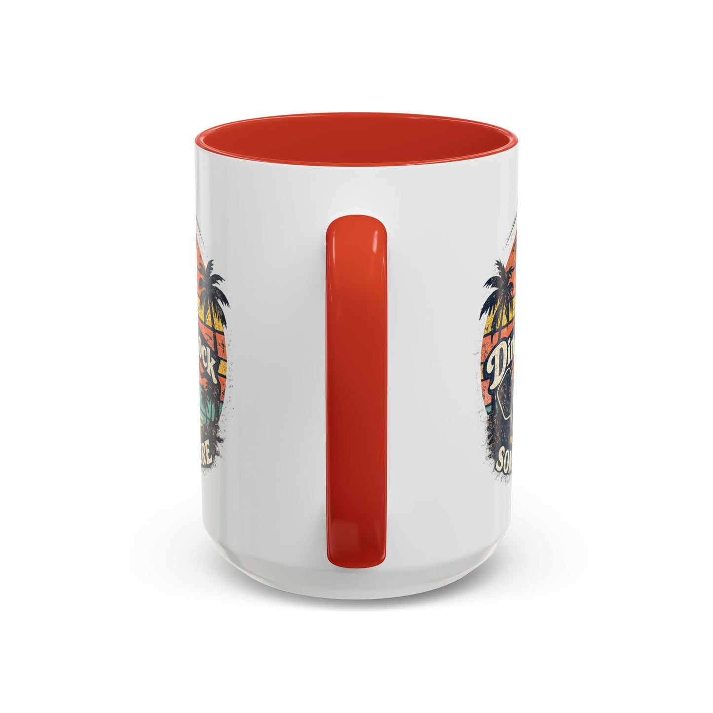 Pickleball Mug — "It’s Dink O’Clock Somewhere" Retro Beach Coffee Cup (11/15oz)