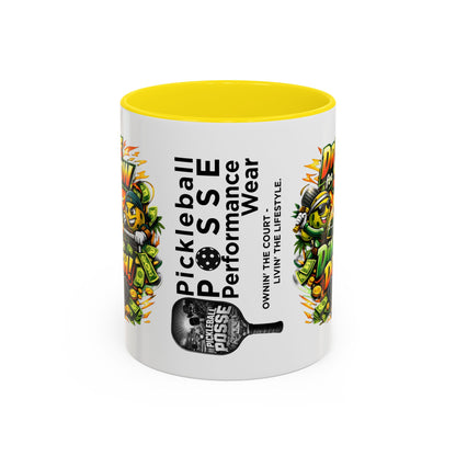 Pickleball Coffee Mug — “Drive for Show, Dink for Dough!” Accent Ceramic Mug (11/15oz)