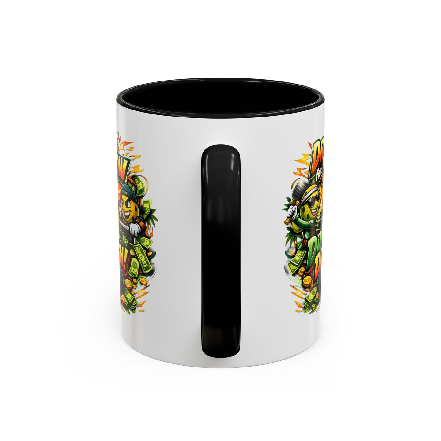 Pickleball Coffee Mug — “Drive for Show, Dink for Dough!” Accent Ceramic Mug (11/15oz)