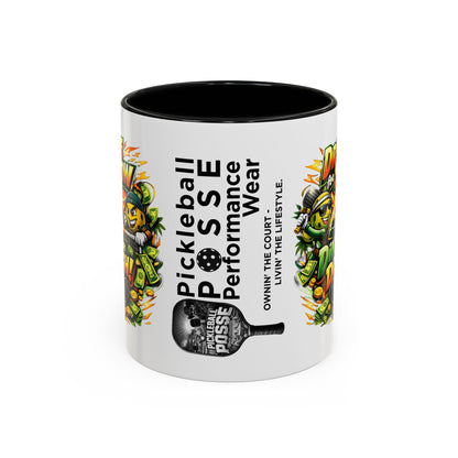 Pickleball Coffee Mug — “Drive for Show, Dink for Dough!” Accent Ceramic Mug (11/15oz)