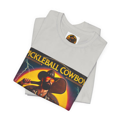 Pickleball Cowboy T‑Shirt — "A Natural Born Banger" Retro Western Pickleball Tee