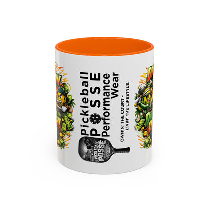 Pickleball Coffee Mug — “Drive for Show, Dink for Dough!” Accent Ceramic Mug (11/15oz)