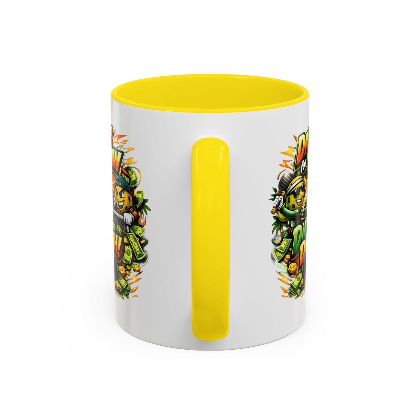 Pickleball Coffee Mug — “Drive for Show, Dink for Dough!” Accent Ceramic Mug (11/15oz)