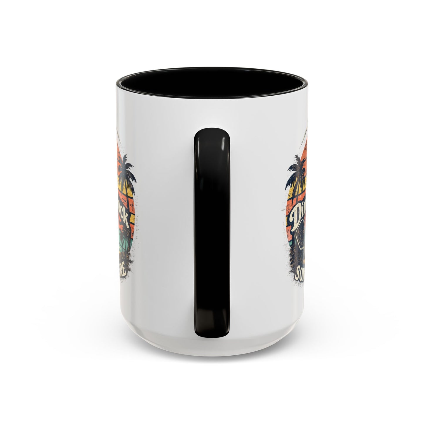 Pickleball Mug — "It’s Dink O’Clock Somewhere" Retro Beach Coffee Cup (11/15oz)