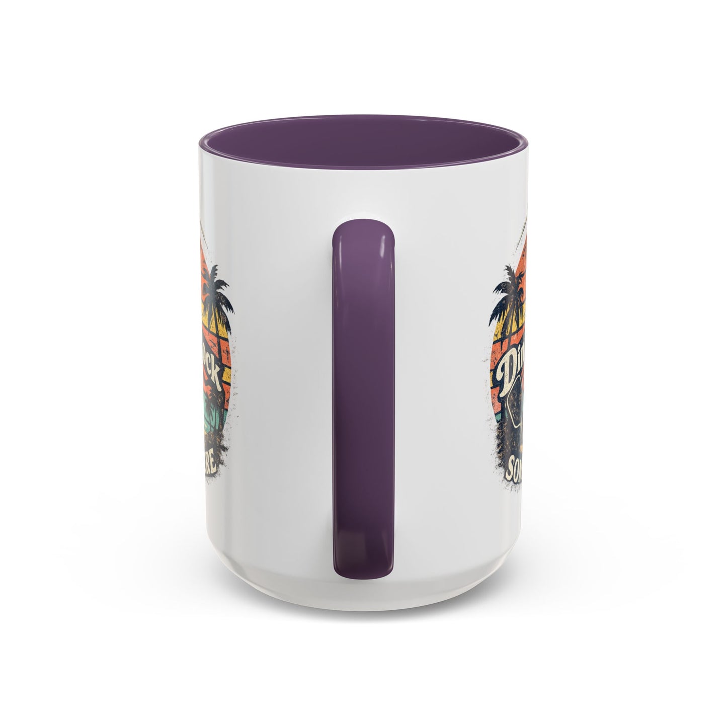 Pickleball Mug — "It’s Dink O’Clock Somewhere" Retro Beach Coffee Cup (11/15oz)