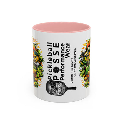 Pickleball Coffee Mug — “Drive for Show, Dink for Dough!” Accent Ceramic Mug (11/15oz)