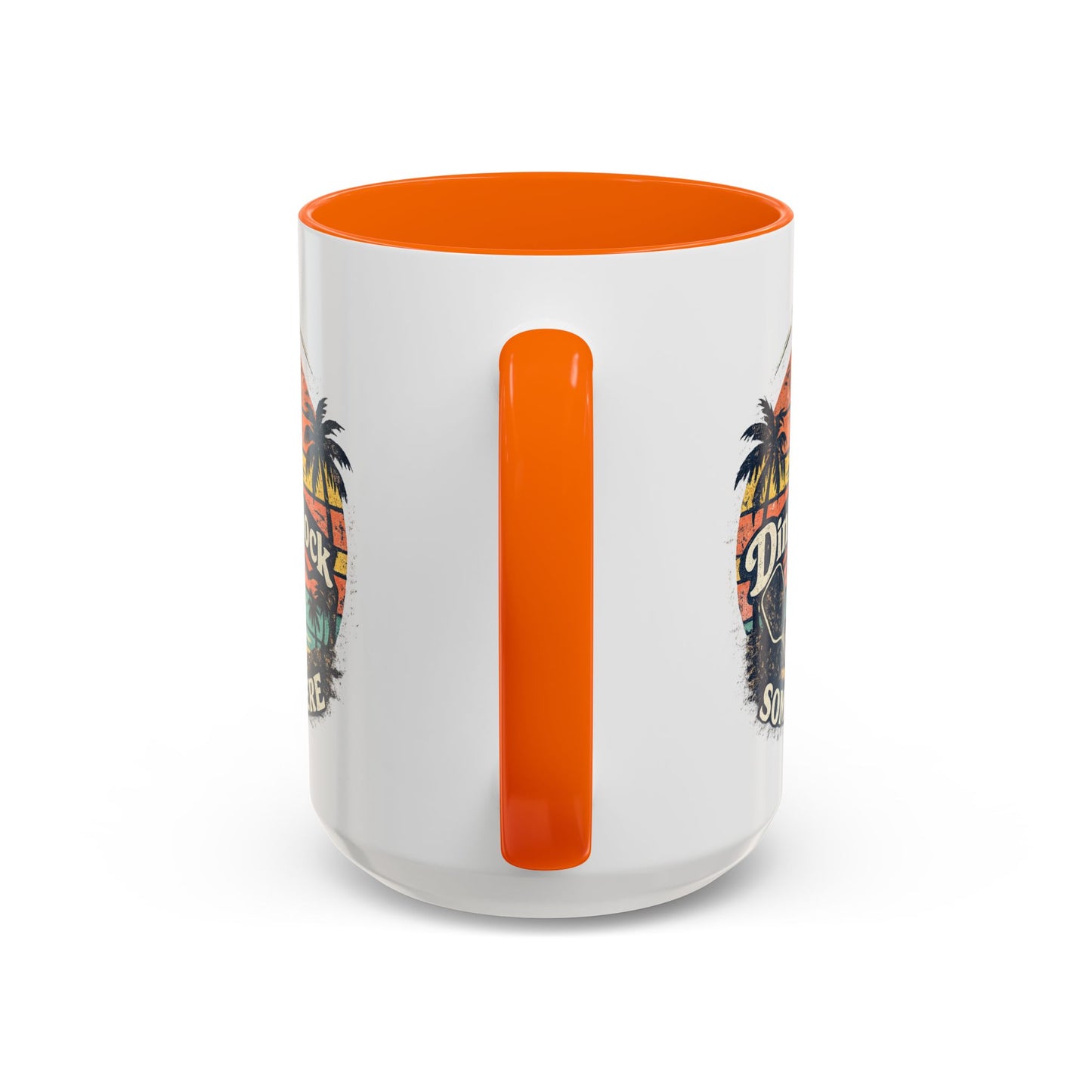 Pickleball Mug — "It’s Dink O’Clock Somewhere" Retro Beach Coffee Cup (11/15oz)
