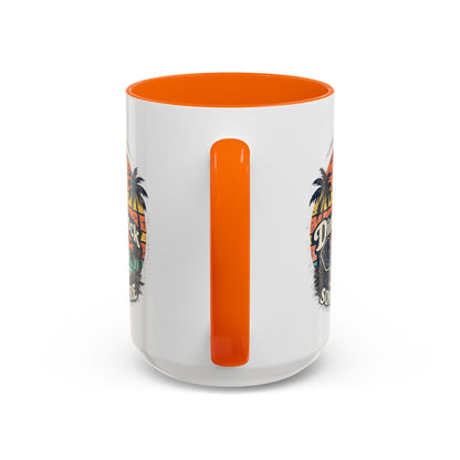 Pickleball Mug — "It’s Dink O’Clock Somewhere" Retro Beach Coffee Cup (11/15oz)
