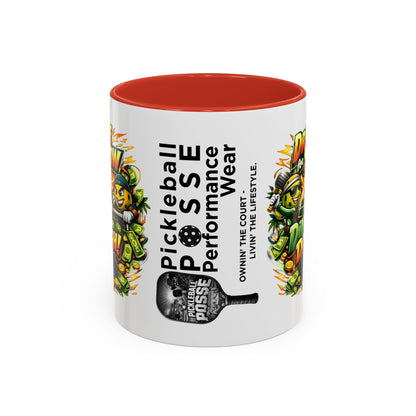 Pickleball Coffee Mug — “Drive for Show, Dink for Dough!” Accent Ceramic Mug (11/15oz)