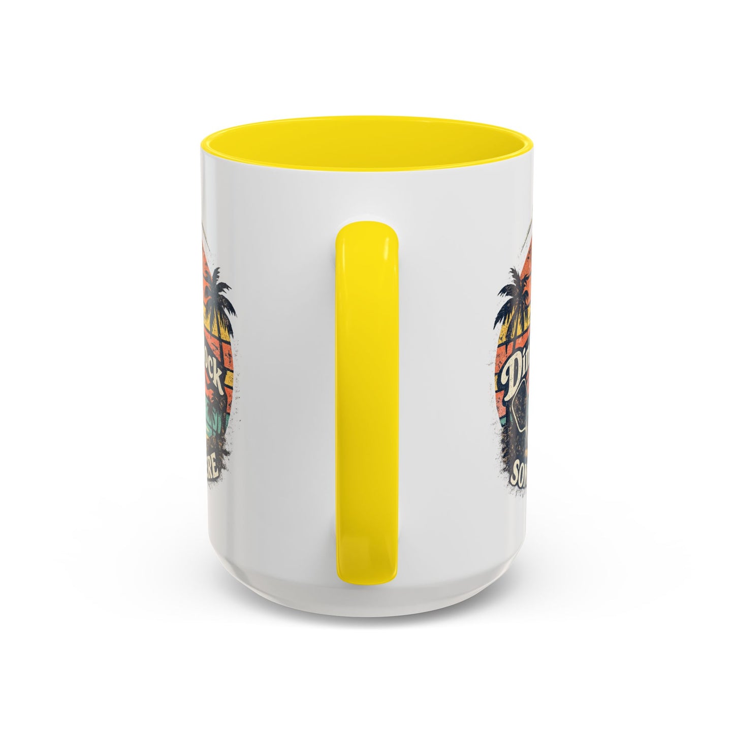 Pickleball Mug — "It’s Dink O’Clock Somewhere" Retro Beach Coffee Cup (11/15oz)